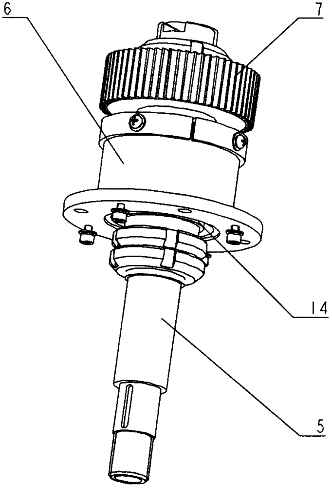 Mechanical cone scanning and polarization adjusting mechanism used for feed source
