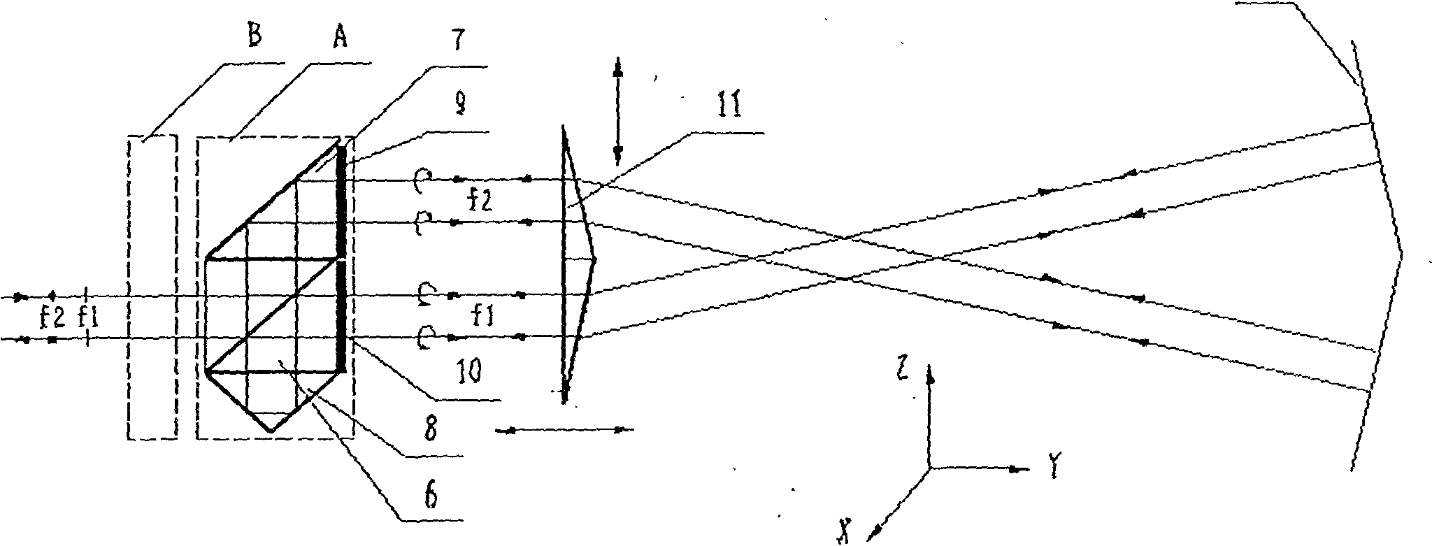 Laser straightness interferometer light path system
