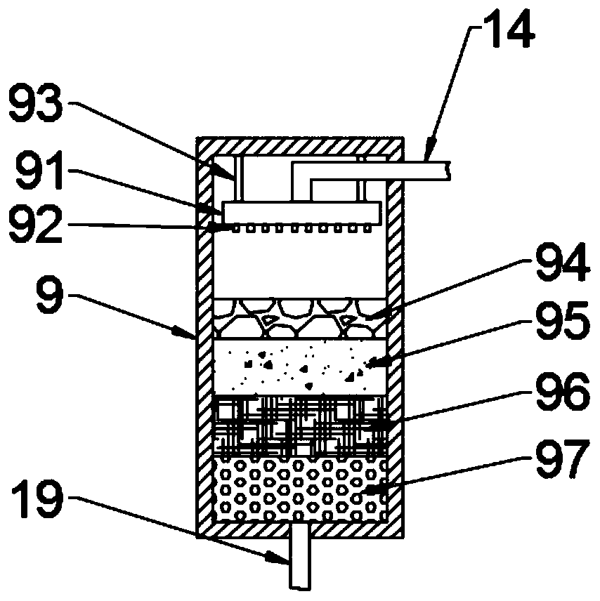 A system for improving water quality in flowing water pond culture