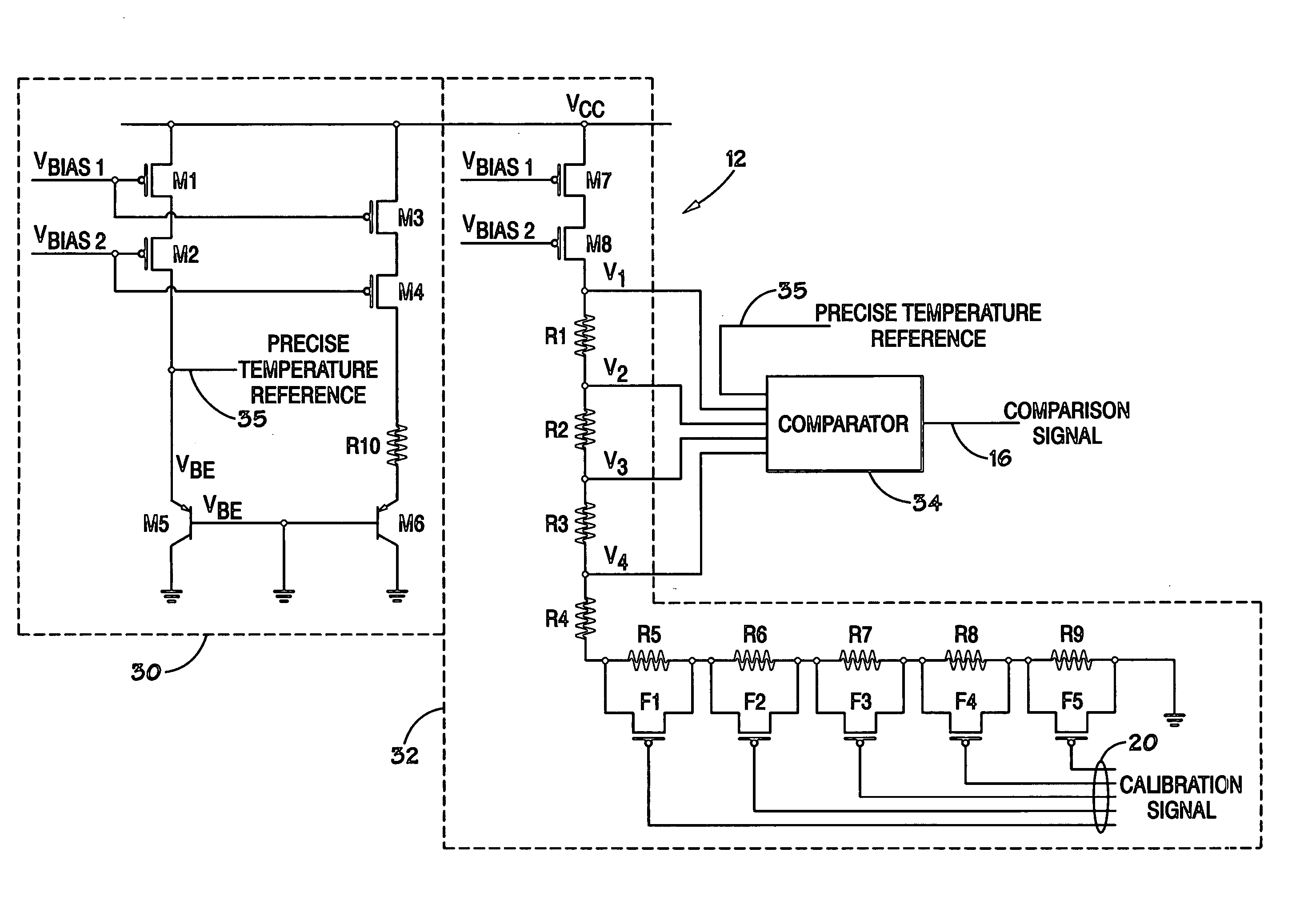 System and method for automatically calibrating a temperature sensor