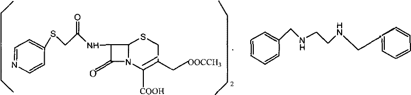 Method for preparing cephapirin benzathine