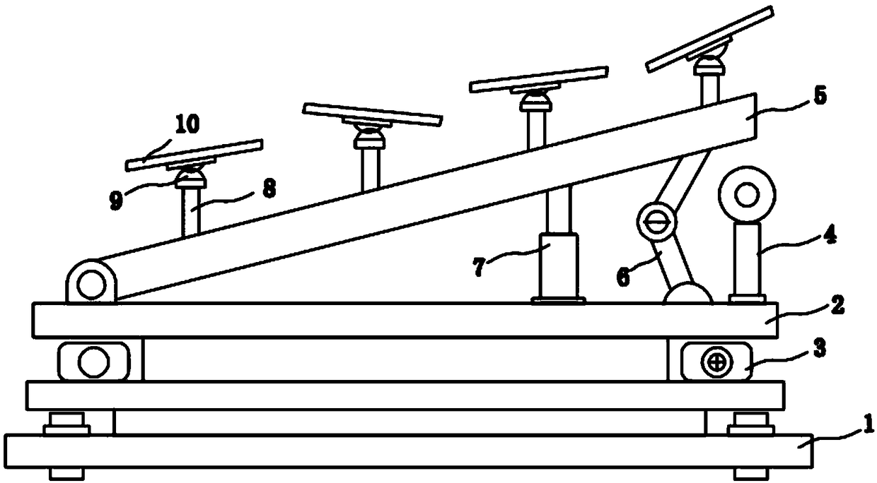 Staggered photovoltaic module layout for photovoltaic bracket