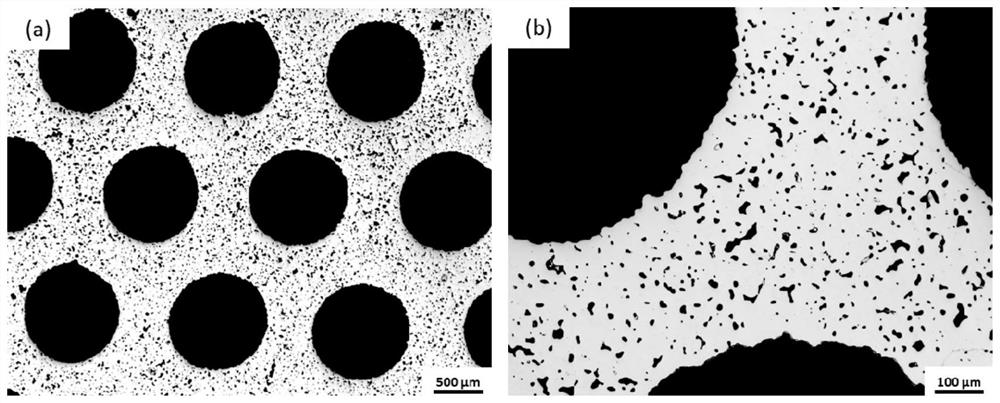 A method for preparing metal honeycomb material by low-pressure injection molding