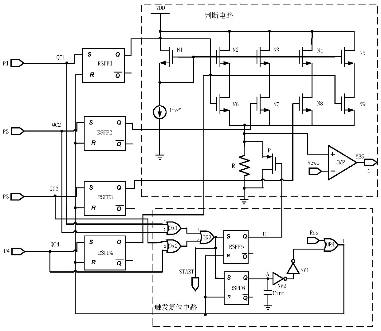 Photon event concurrent detection circuit and method for single-photon 3D lidar detector