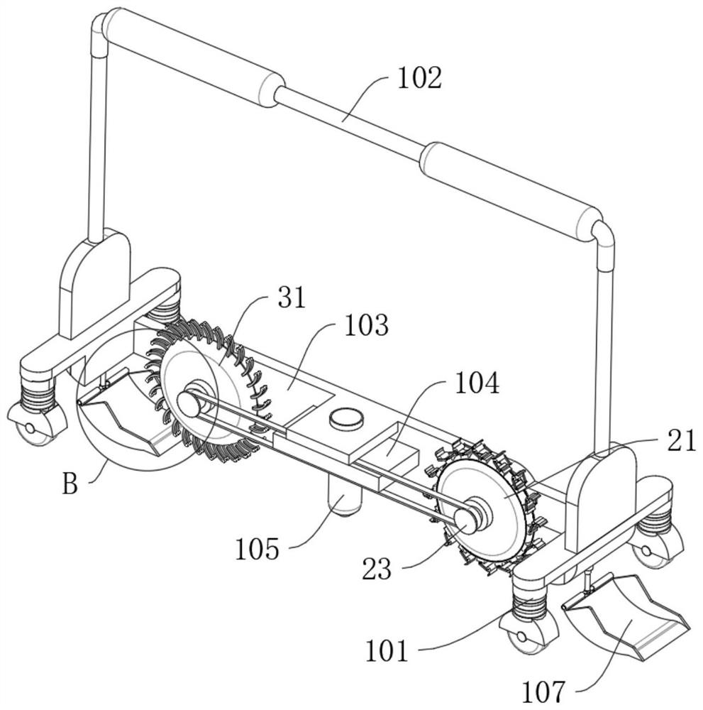 Dust removal device for highway construction