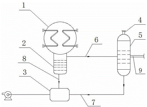 Foul gas exhaust system for ammonia water power generation system