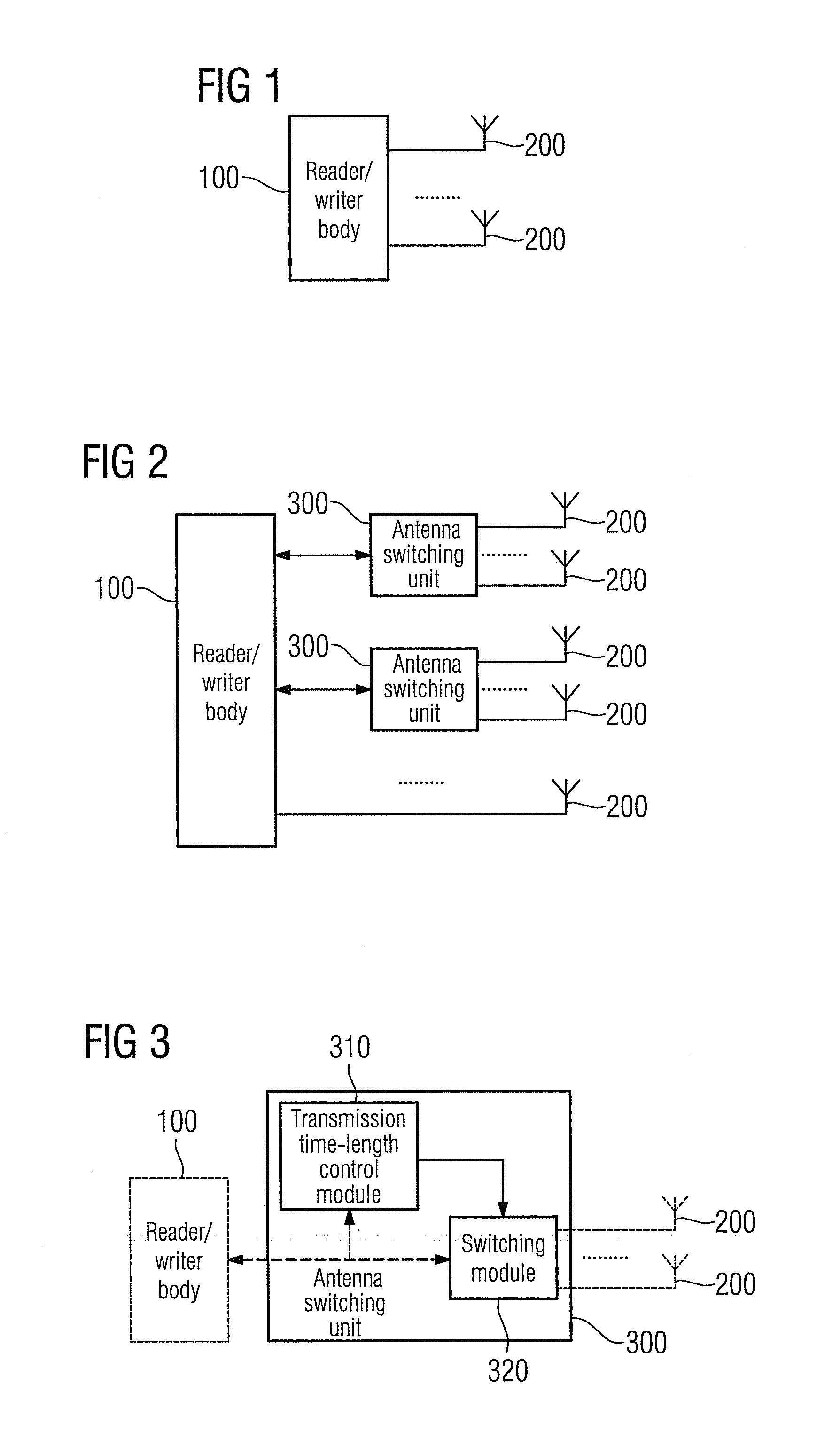 Radio Frequency Identification Reader/Writer and a Method for Implementing Antenna Switching