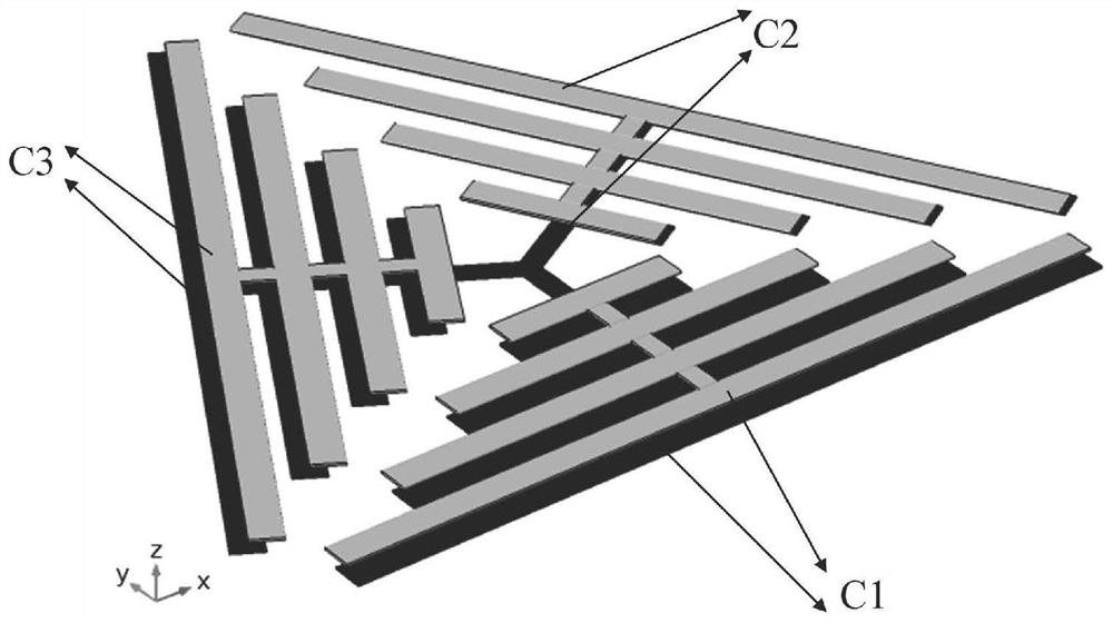 A capacitive touch sensor