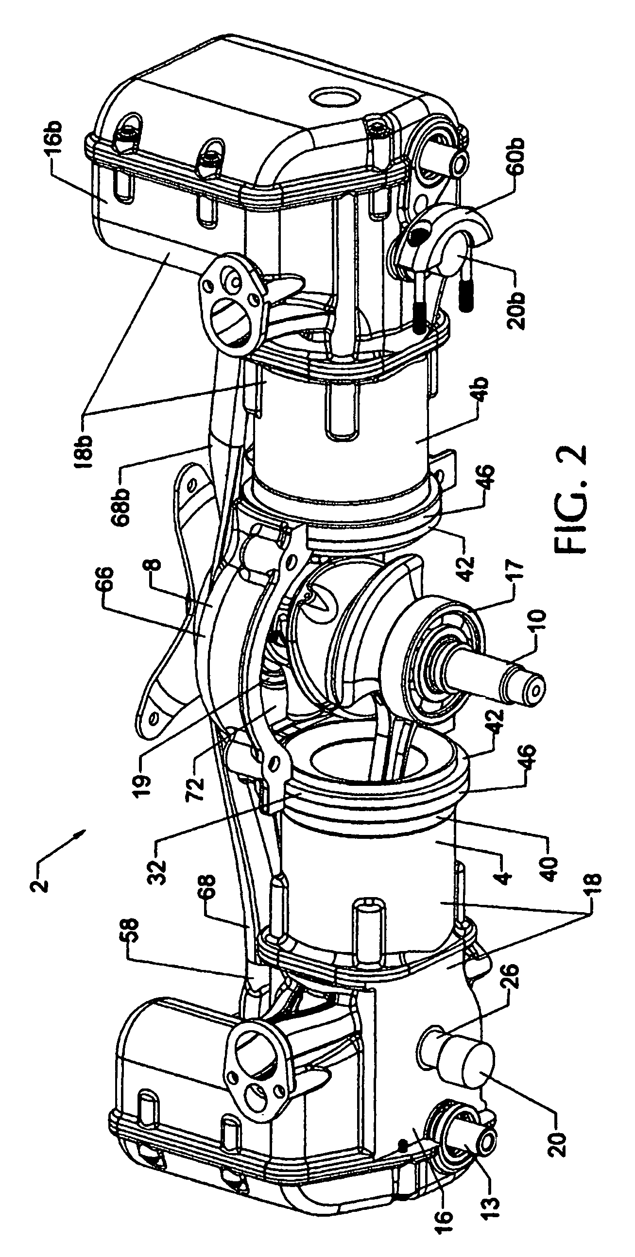 Variable compression ratio engine