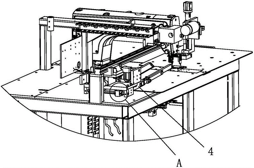 Placket machine presser foot automatic adjustment mechanism and control method thereof
