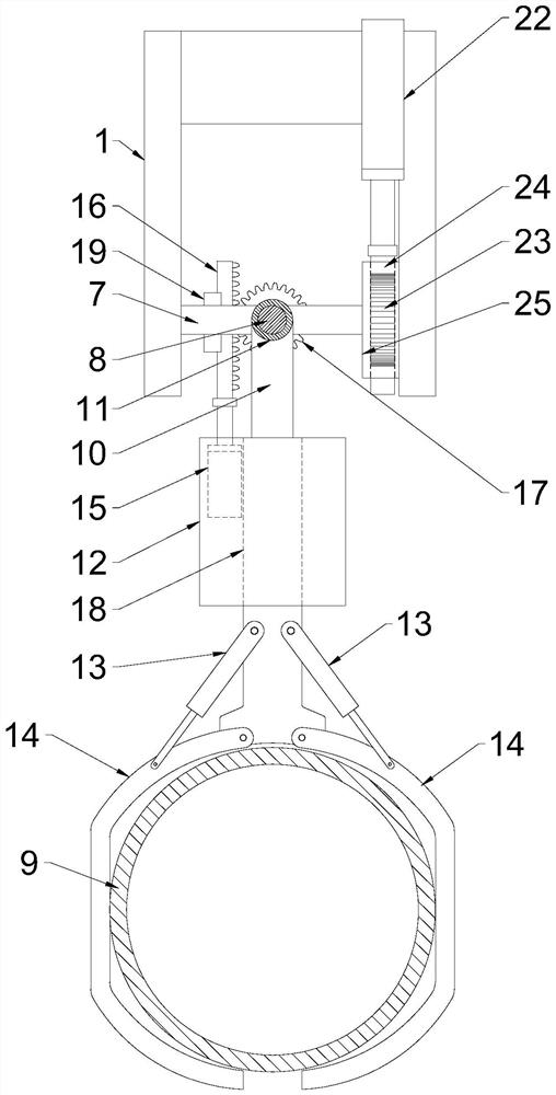 A feeding mechanism for sanitation garbage truck