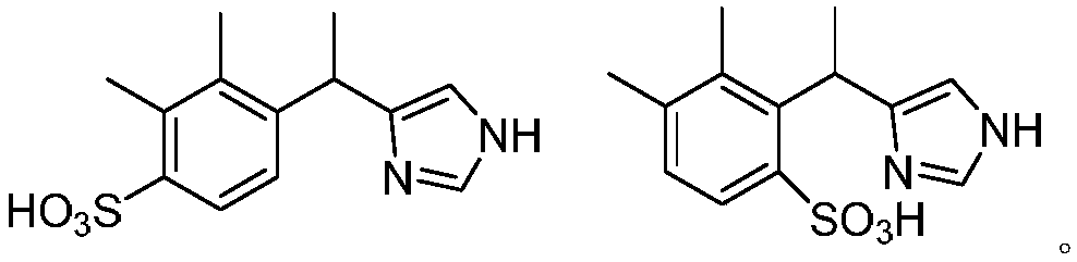 A kind of preparation method of dexmedetomidine hydrochloride for ICU sedation and analgesia