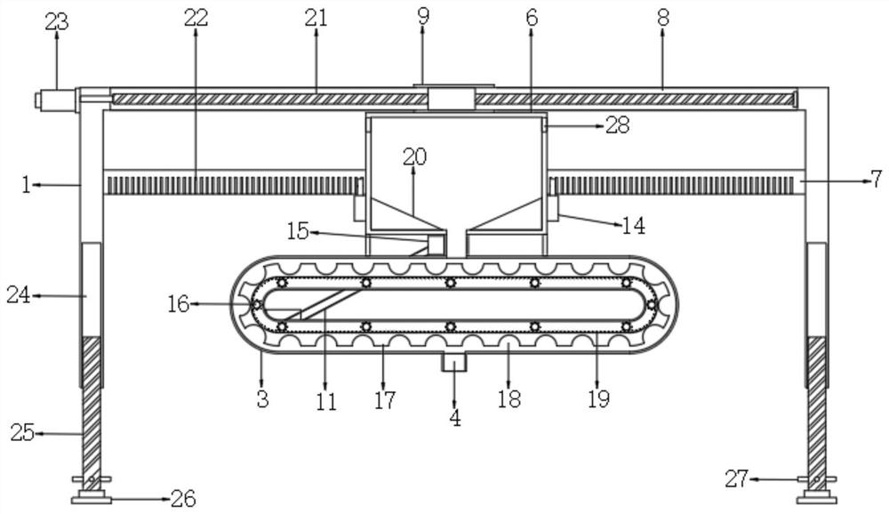 An automatic feeding device for CNC machine tools