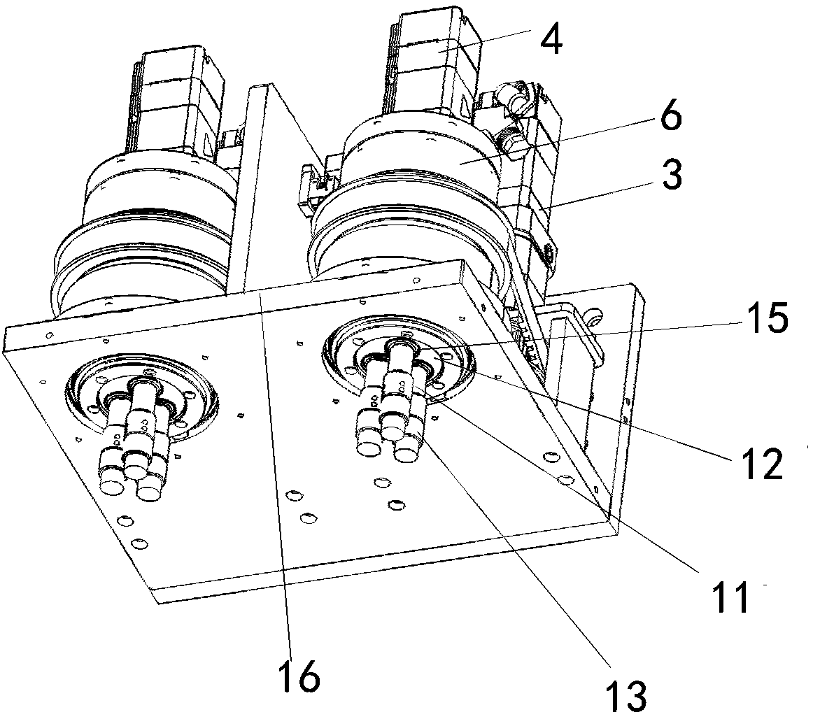 Disk brush cleaning device