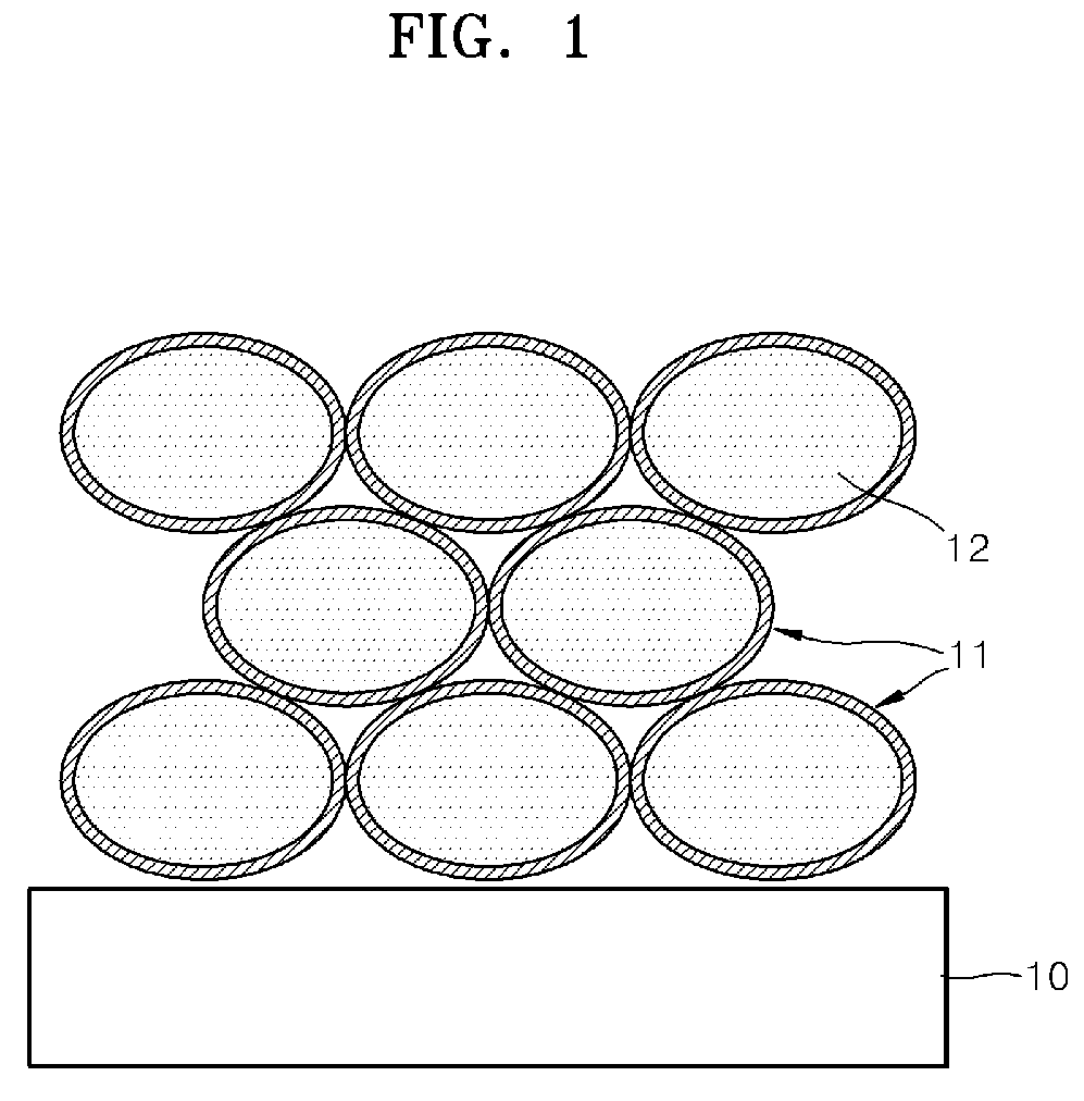 Electrode for capacitive deionization device, method of manufacturing the electrode, and capacitive deionization device having the electrode