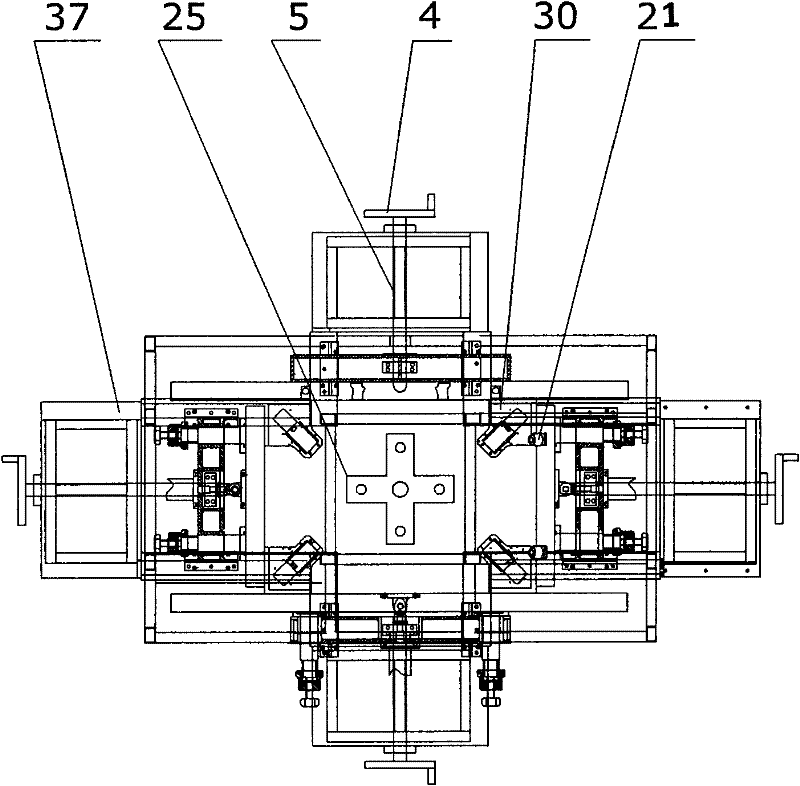 Solar cell assembly frame and angle assembling device and process thereof