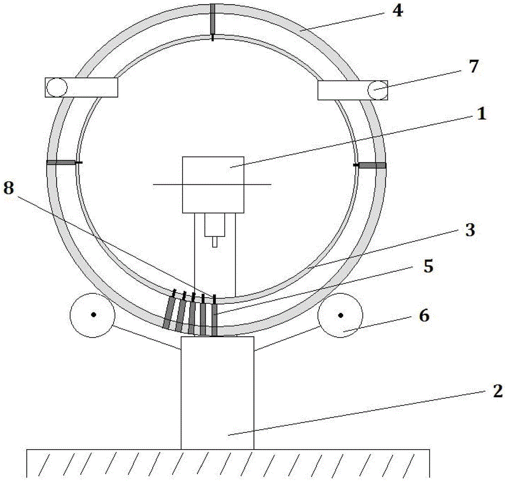 Method for installing stator blade fixing cover and device using the same