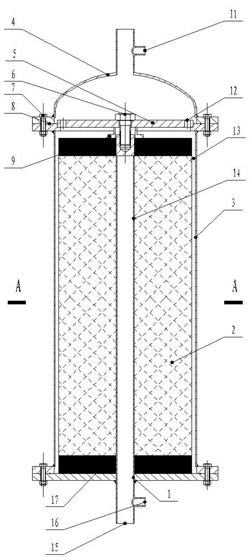 Hinge filtering component and filtering system