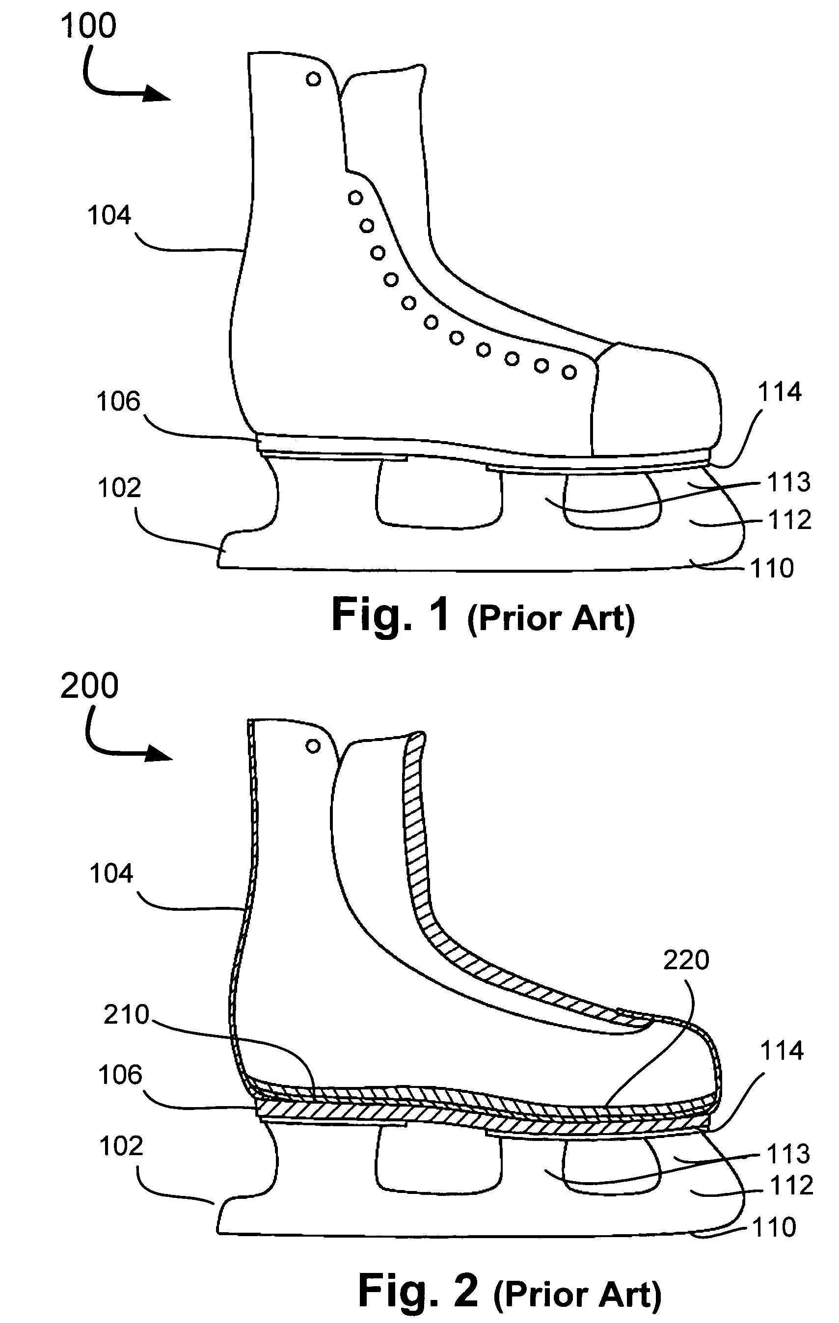 Apparatus, system, and method for unibody skate boot