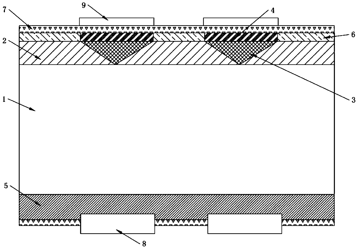Alkali-polishing efficient PERC battery and preparation process thereof