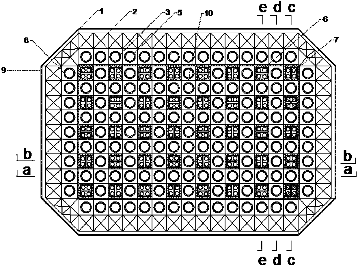 Particle damping three-way steady oscillation plate with combination of electromagnetic induction