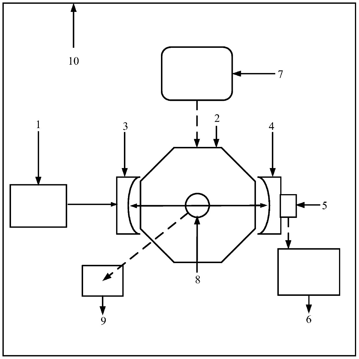 Crystal lattice field device capable of realizing power enhancement, phase adjustment and locking