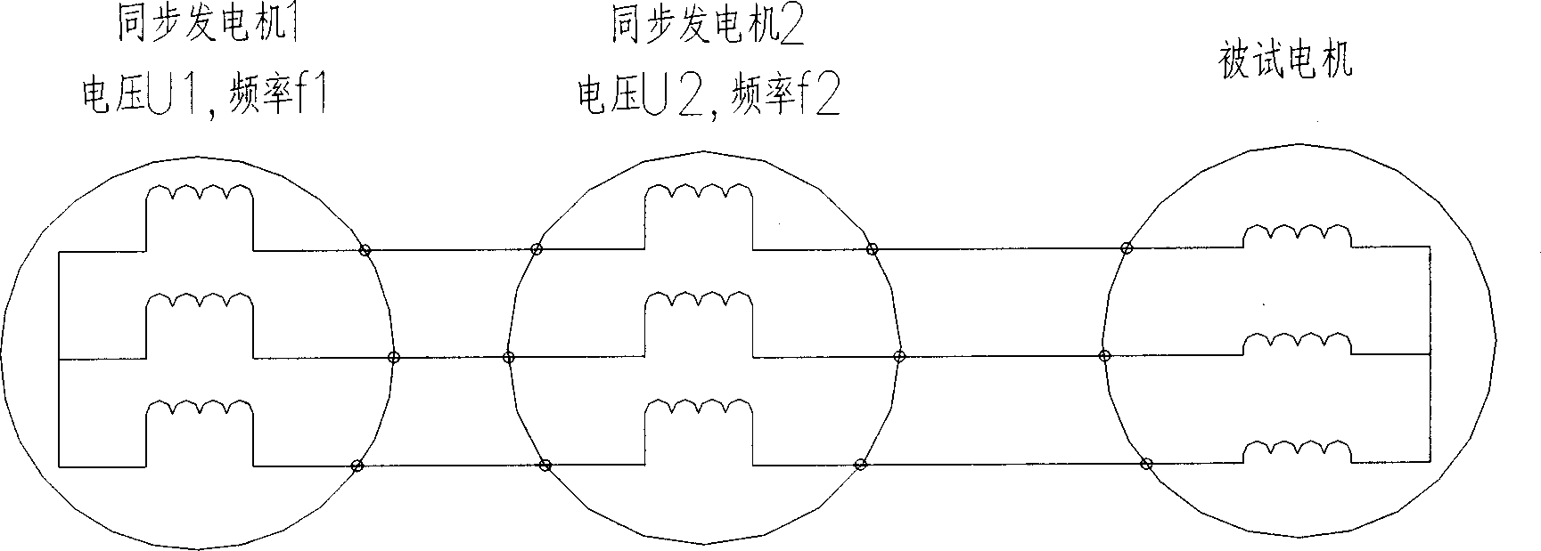 Use of frequency transformer for motor temperature-raising experiment