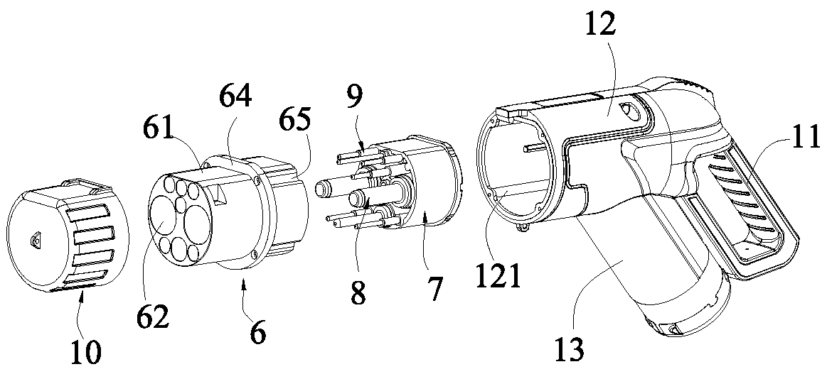 DC charging connector and connection method thereof