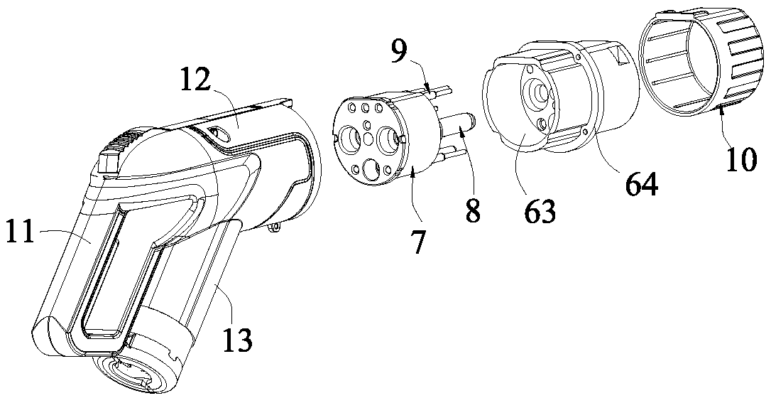 DC charging connector and connection method thereof