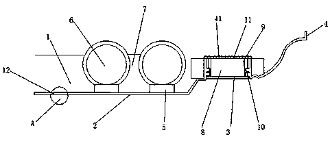 Heat dissipation heating skirting line