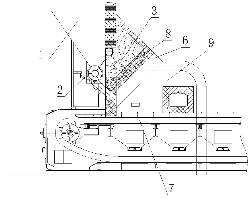 Combination structure of secondary air and dosing of biomass boiler