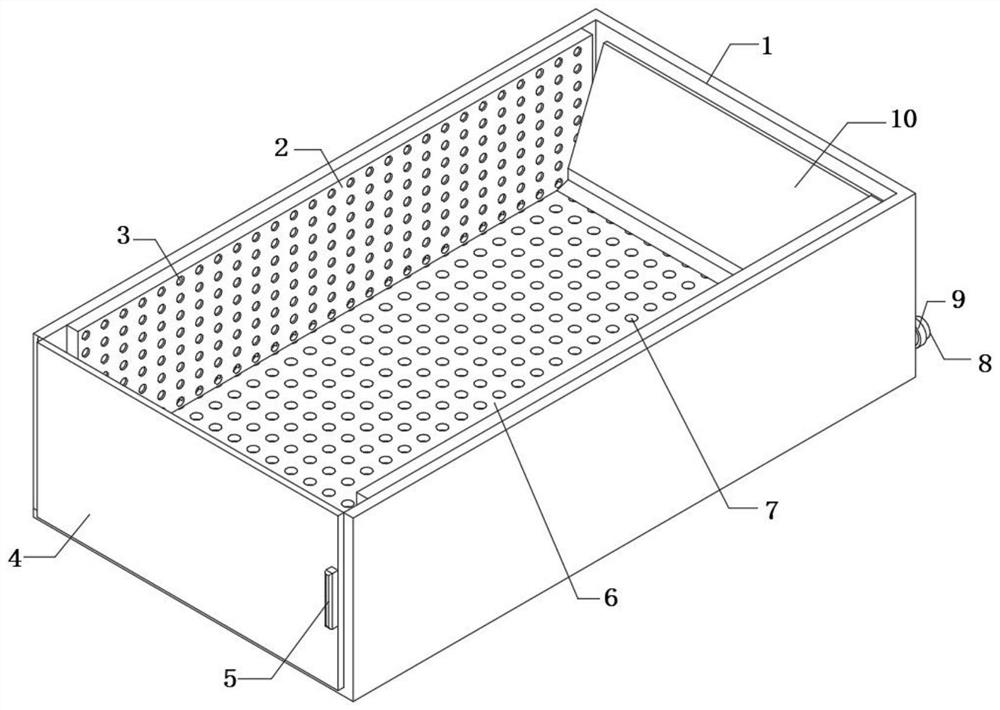 Road subgrade corner garbage sweeping structure and sweeper