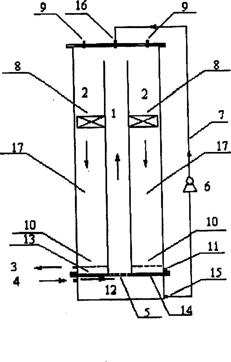 Integral fungus deodorizing reactor and its operation method