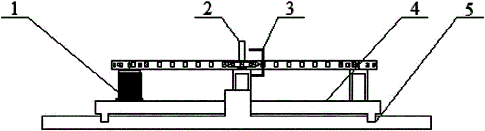 Automobile hub coating line horizontal cableway rotation station
