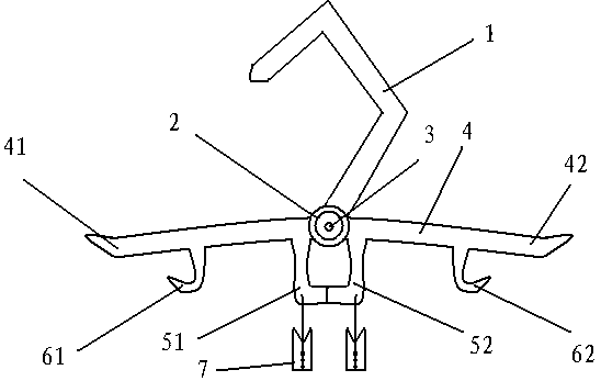 Easy-to-place clothes hanger