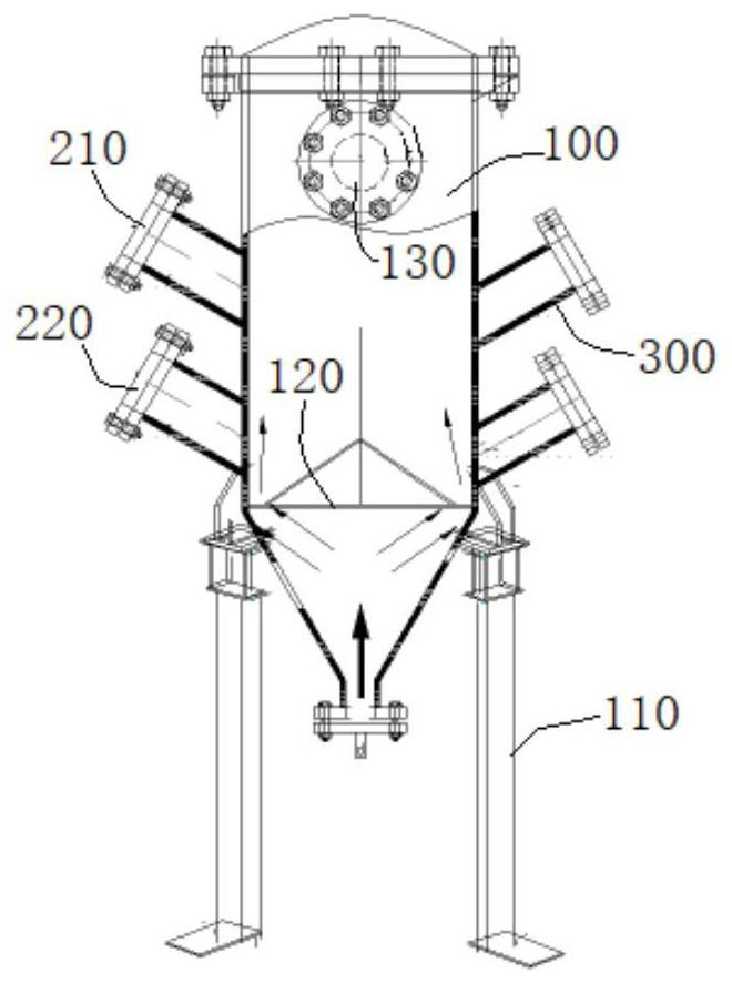 An automatic sampling detection device for a ph meter of a desulfurization absorption tower in a thermal power plant