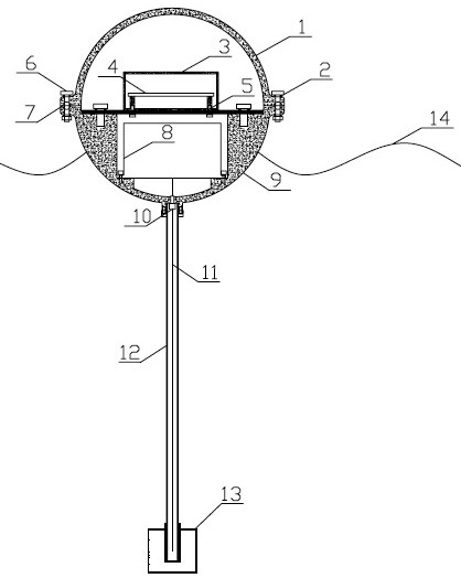 Universal deep-and-far sea net cage culture environment parameter acquisition terminal