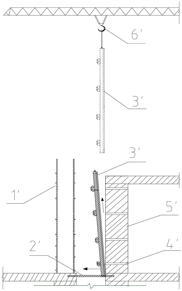 Construction method of double shear wall formworks at deformation joint of high-rise building