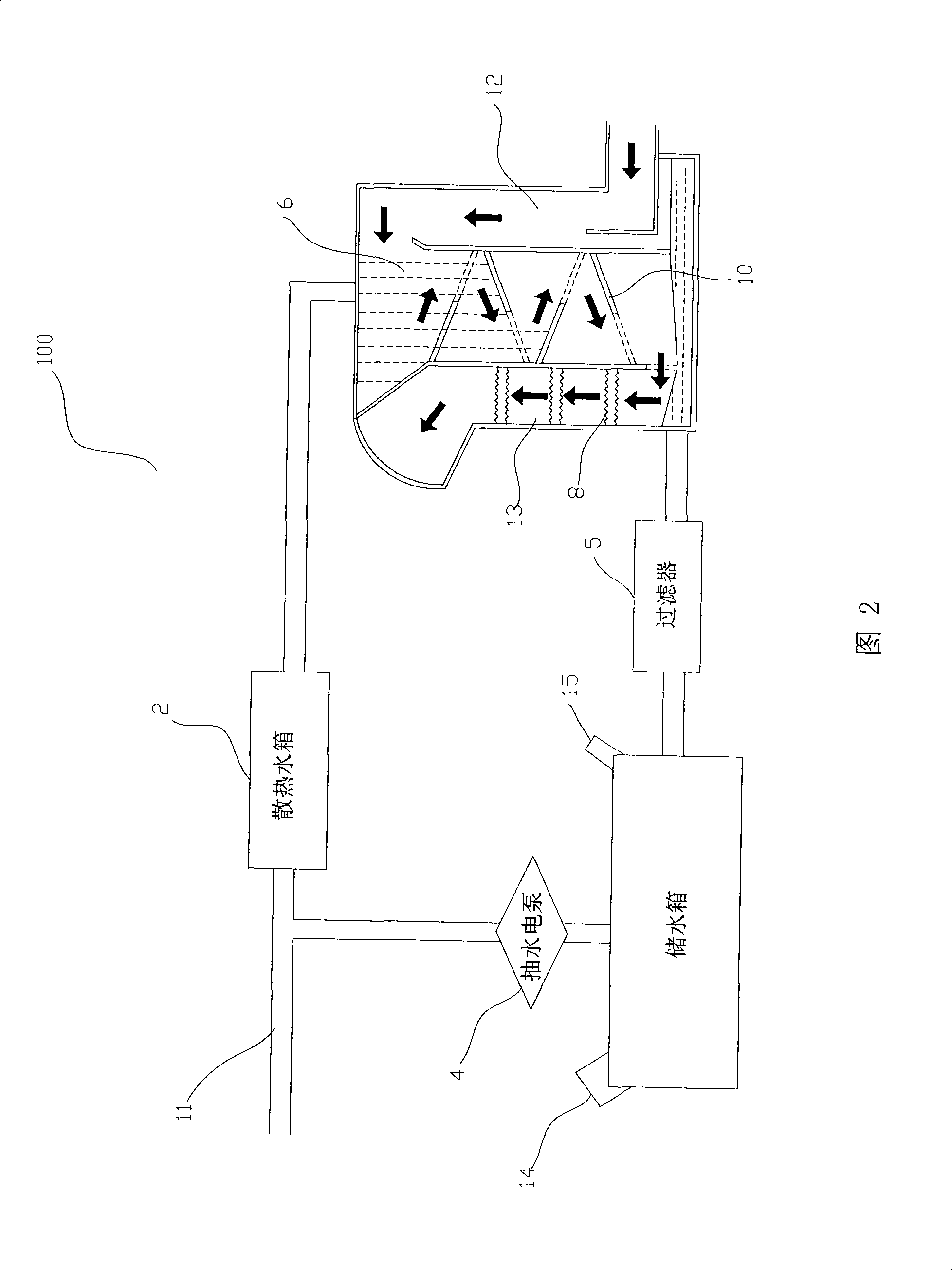 Device and method for cleaning exhaust air of engine