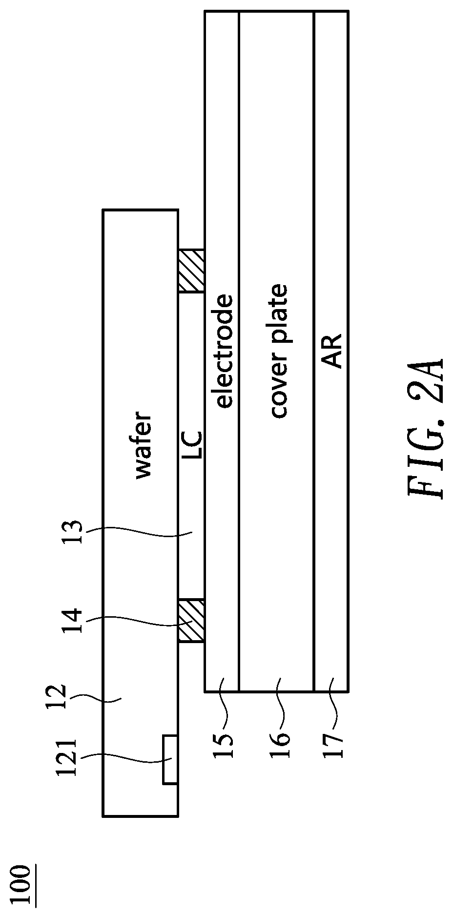 Liquid crystal on silicon display and a method of forming the same