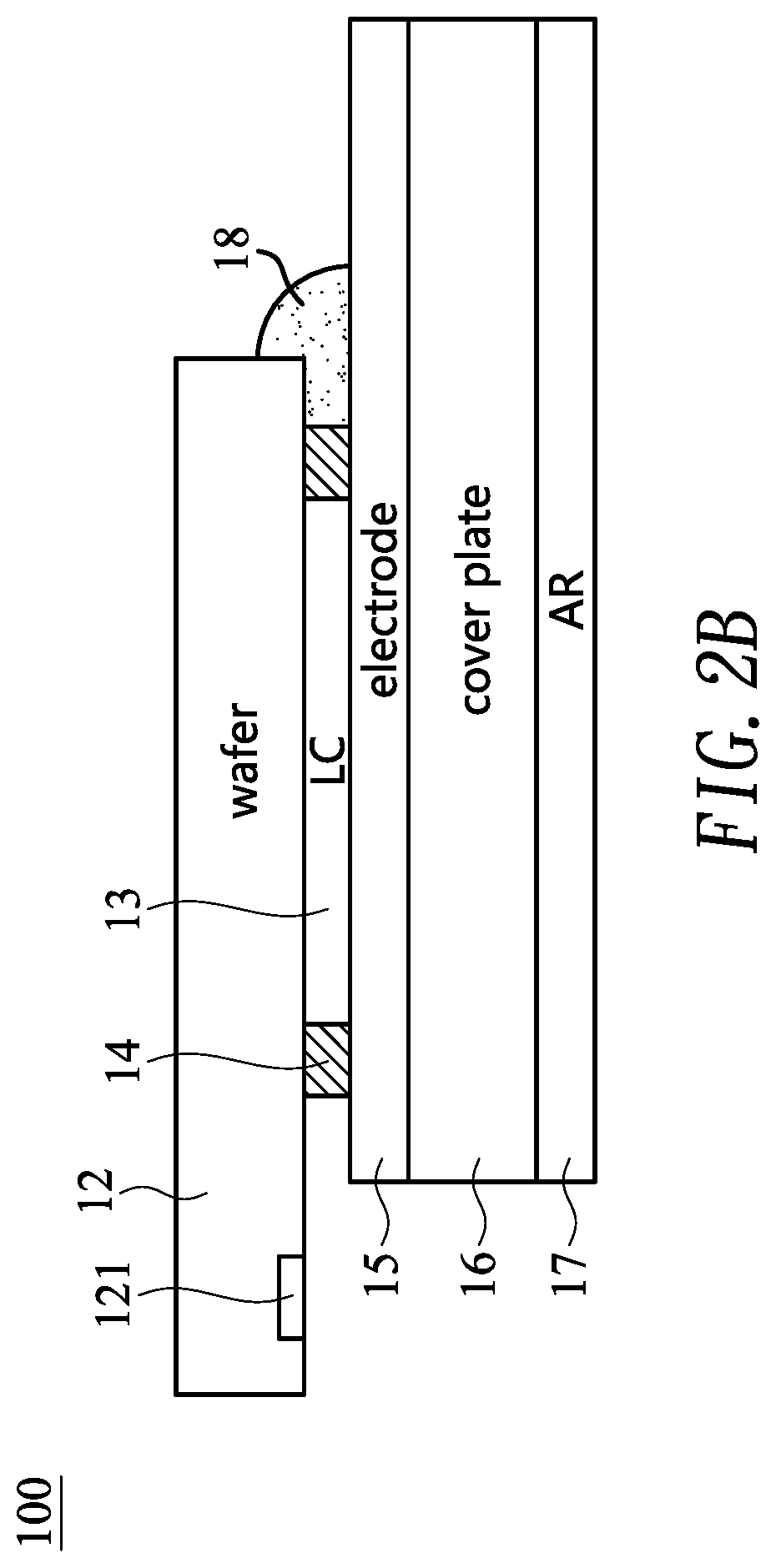 Liquid crystal on silicon display and a method of forming the same