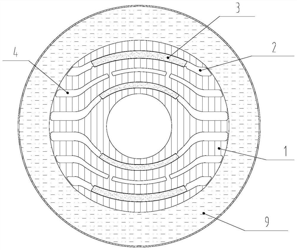 Rotor assembly and self-starting permanent magnet synchronous reluctance motor