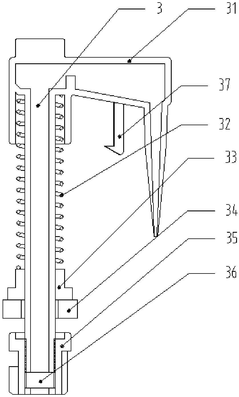 Sample processing and detection reagent cup set with material transfer structure
