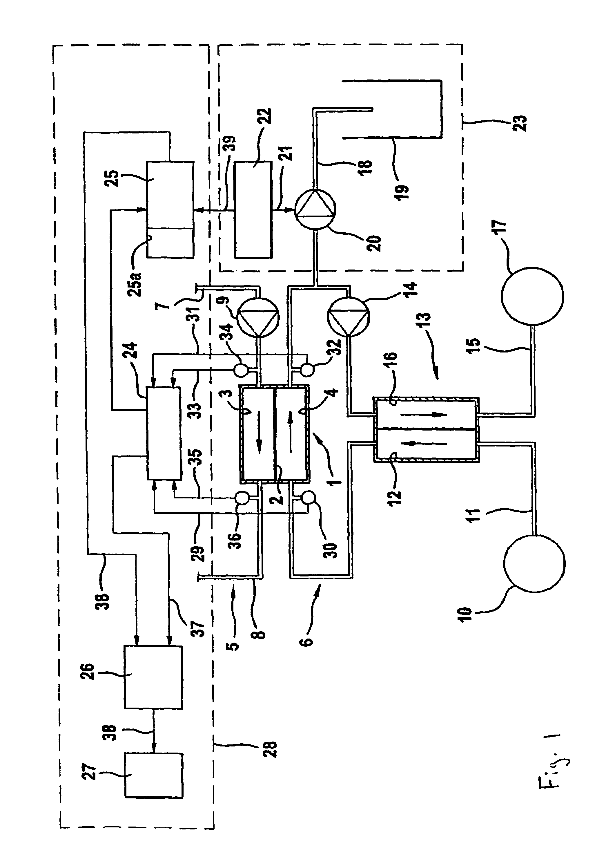 Safety device for a blood treatment machine and a method of increasing the safety of a blood treatment machine