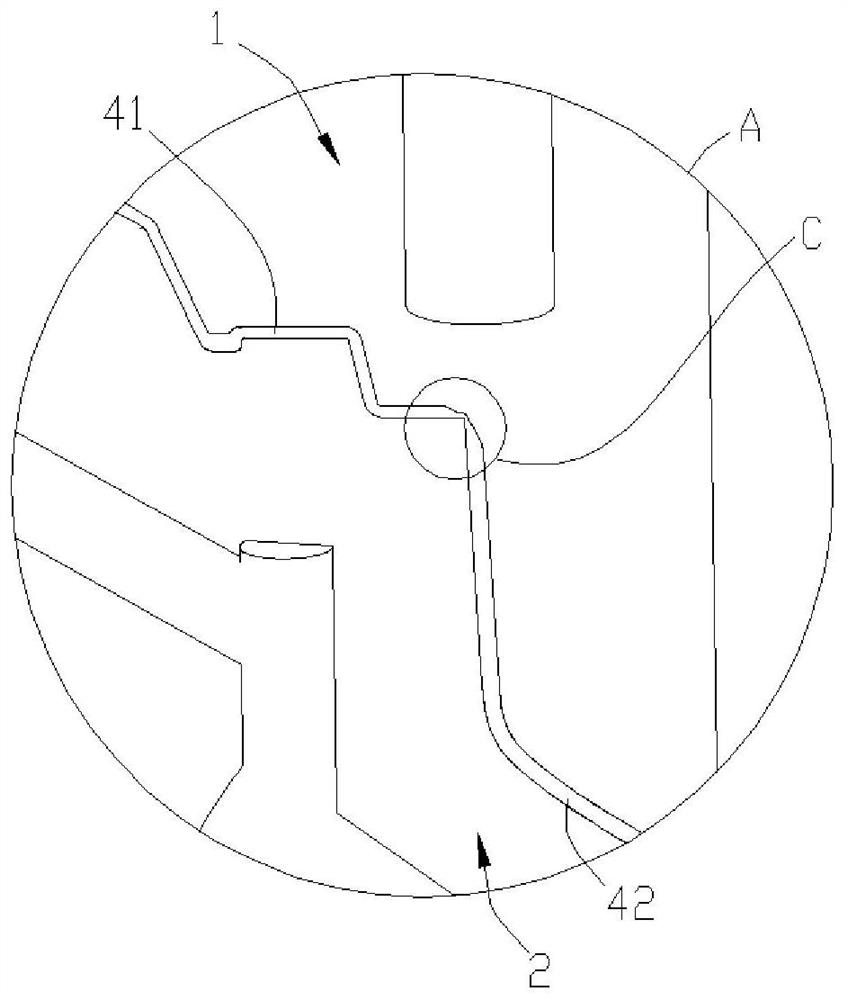 Mold for integrally forming assembled product and injection molding machine