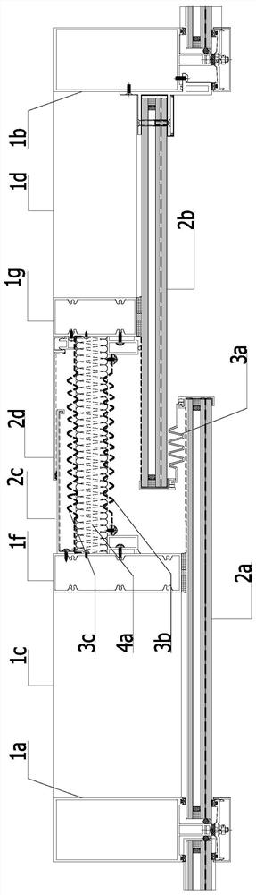 Novel glass curtain wall deformation joint structure and mounting method