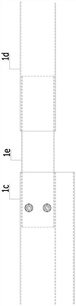 Novel glass curtain wall deformation joint structure and mounting method