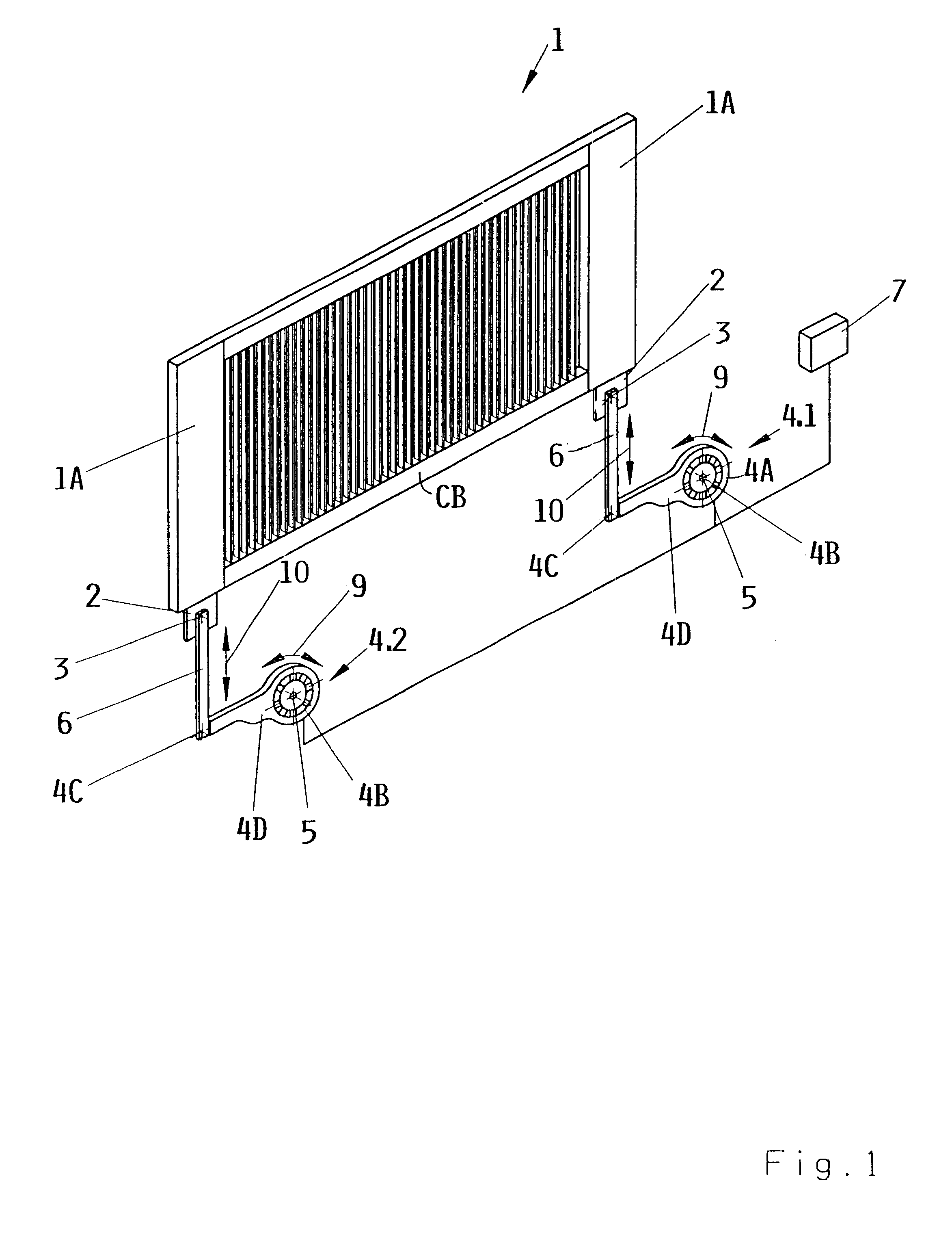 Electric motor drive mechanism for shed forming components of a loom
