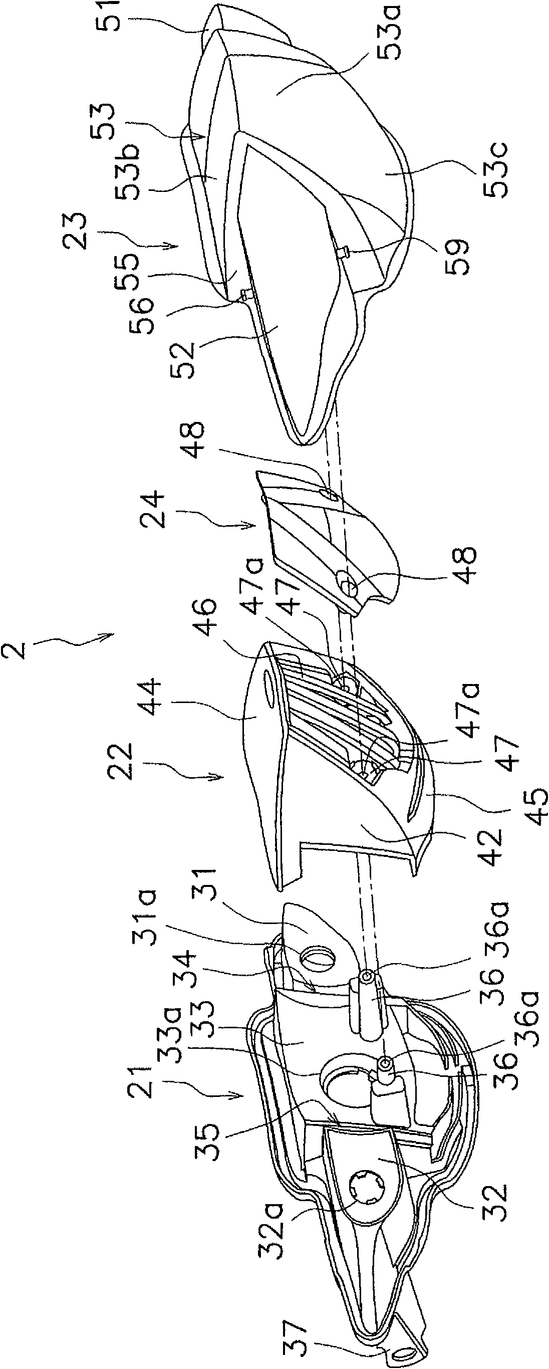 Tail light unit for motorcycle