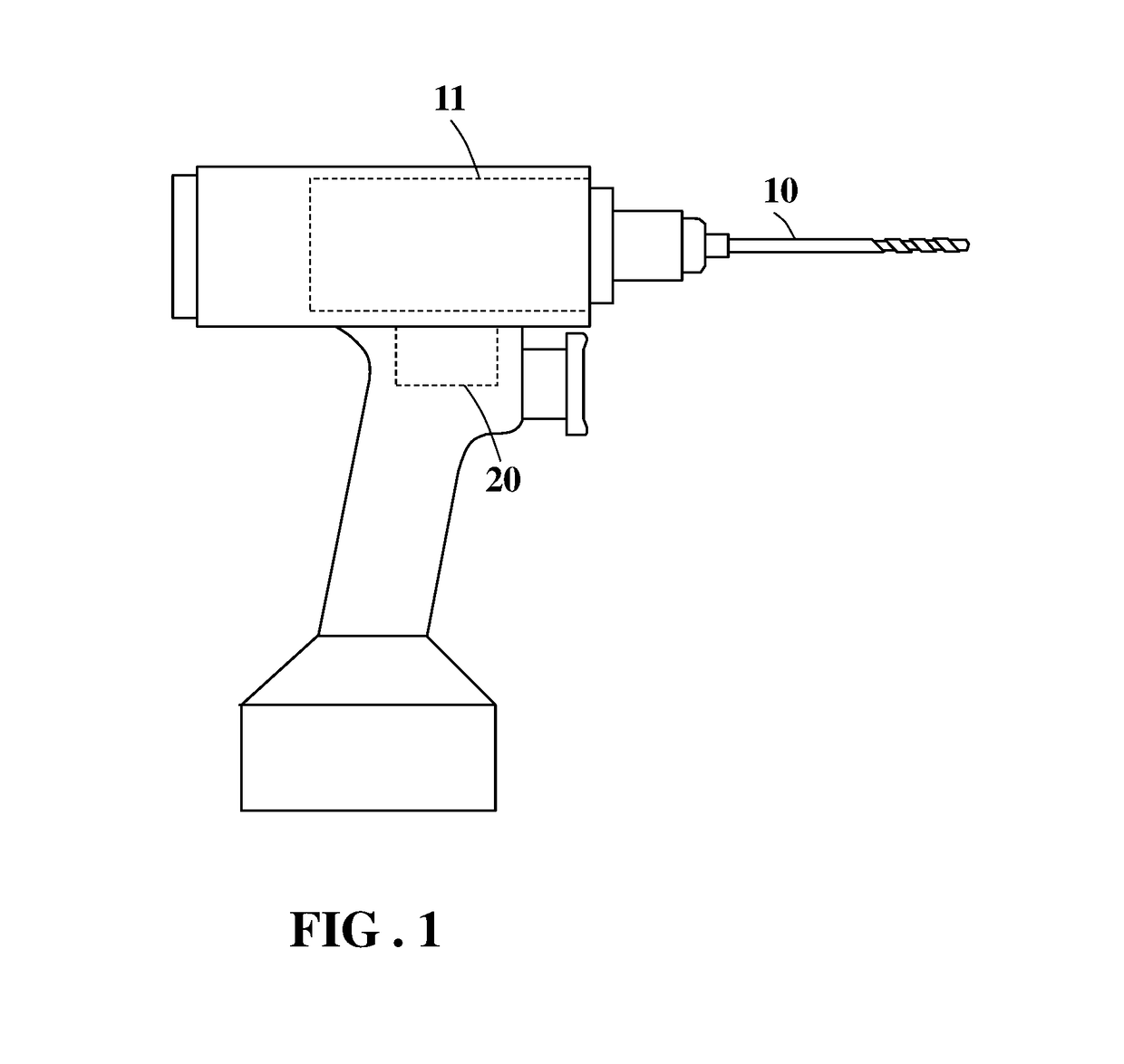Surgical drill and method of controlling the automatic stop thereof